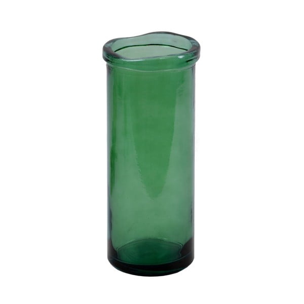 Vază din sticlă reciclată Ego Dekor Simplicity, înălțime 36 cm, verde