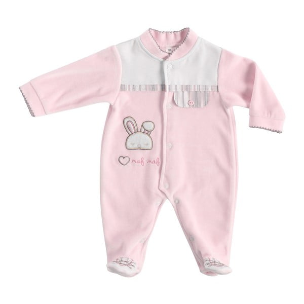 Pijamale pentru nou-născuți Naf Naf Rabbit, roz