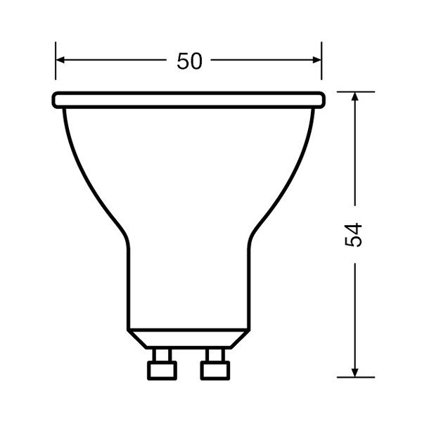 Bec LED GU10, cu lumină caldă 5 W – Candellux Lighting-image-3