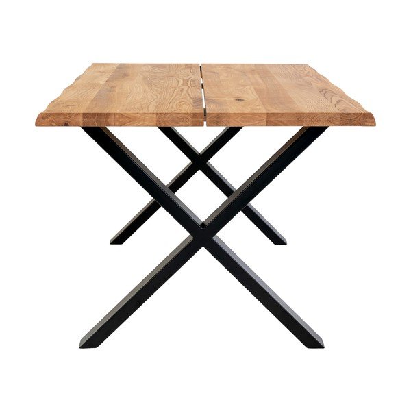 Masă dining cu blat din lemn masiv de stejar House Nordic Toulon, 140 x 95 cm-image-4