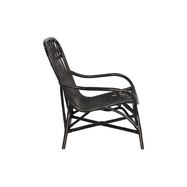 Fotoliu din ratan pentru grădină Bonami Essentials Sara, negru-image-2