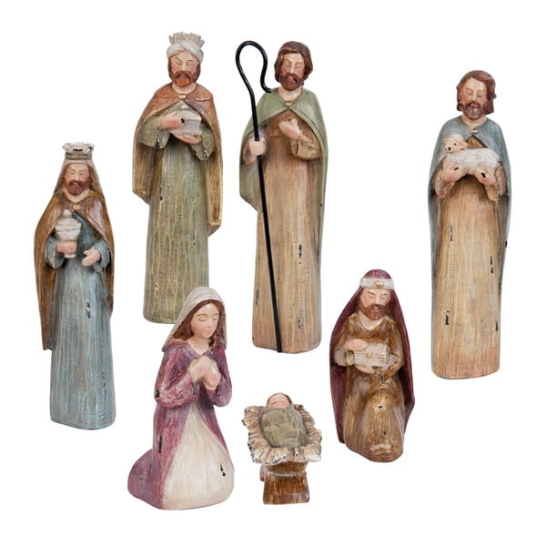 Set 7 figurine decorative Clayre & Eef Christmas Crib