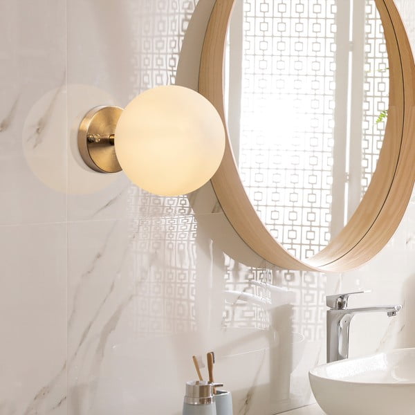 Aplică de perete albă/bronz ø 15 cm Atmaca – Opviq lights-image-3