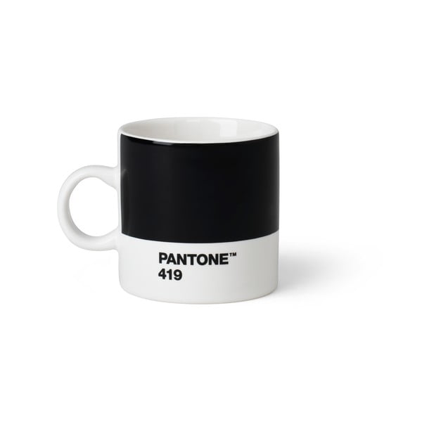 Cană Pantone Espresso, 120 ml, negru