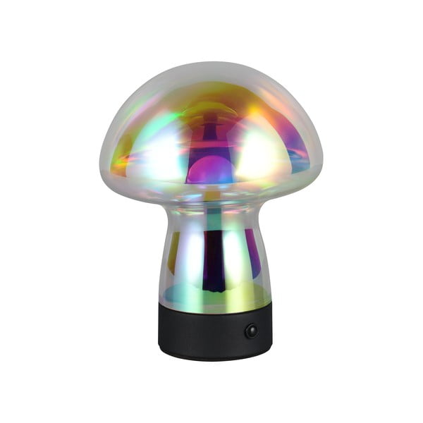 Veioză LED cu abajur din sticlă (înălțime 18 cm) Dooley – Trio