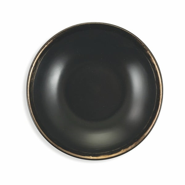 Set veselă de 18 piese din gresie Villa d'Este Naima, negru-image-3