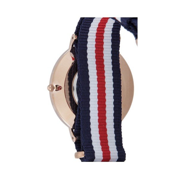 Ceas unisex Daniel Wellington Canterbury, ⌀ 40 mm, alb-roz auriu-image-3