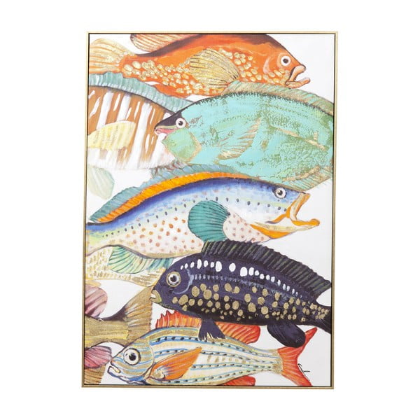 Tablou Kare Design Touched Fish Meeting II., 100 x 75 cm