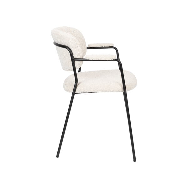 Scaune de dining albe 2 buc. Jolien – White Label-image-3