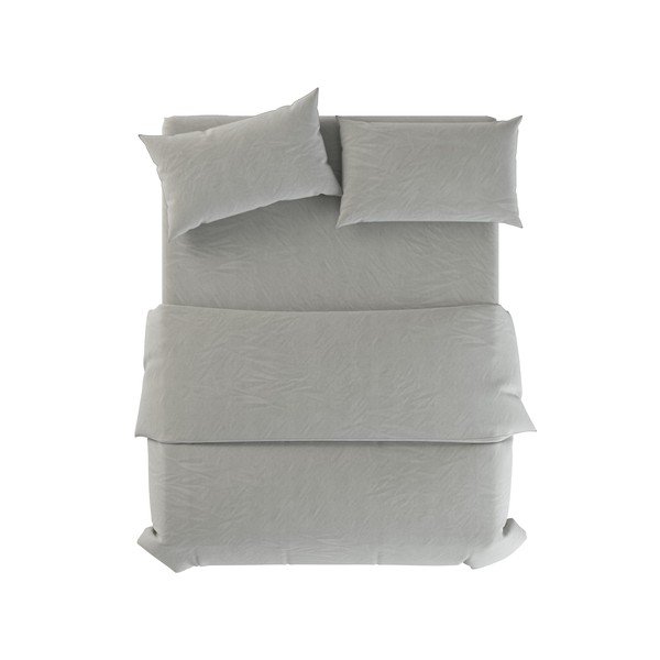 Lenjerie de pat verde prăfuit din in pentru pat dublu 200x200 cm Stone – Native Natural