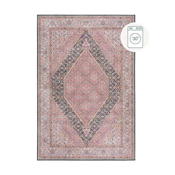 Covor roz lavabil 152x230 cm Briony Traditional – Flair Rugs