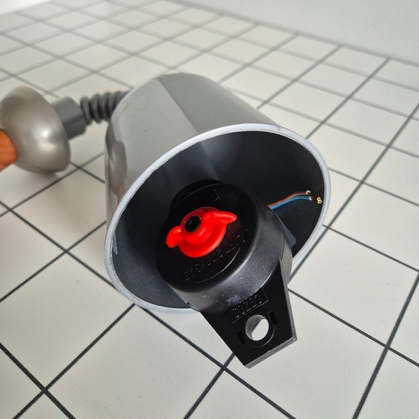 Lustră argintie/maro închis cu abajur din sticlă ø 30 cm Ciara – LAMKUR-image-4