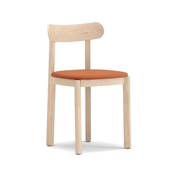 Scaun de dining în culoare naturală cu aspect de lemn de frasin Nara – Teulat
