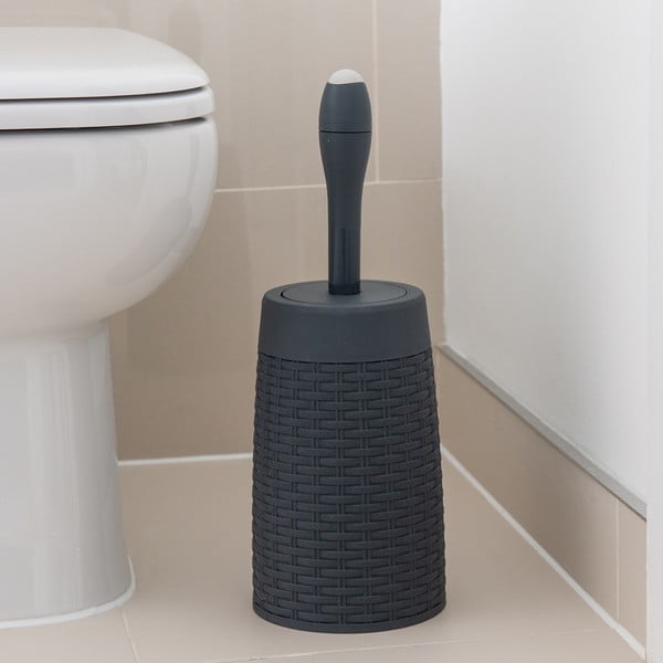 Perie de WC gri din plastic – Addis-image-1