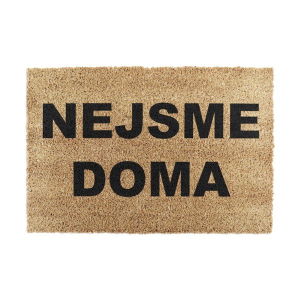 Covoraș de intrare din fibre de nucă de cocos 40x60 cm Nejsme Doma – Artsy Doormats