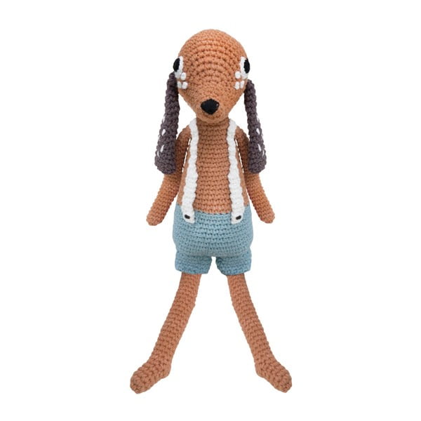Jucărie croșetată Sebra Crochet Animal Dog Bob