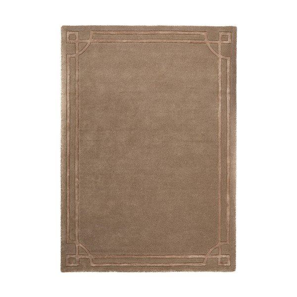 Covor maro țesut manual din lână 120x170 cm Gatsby – Flair Rugs