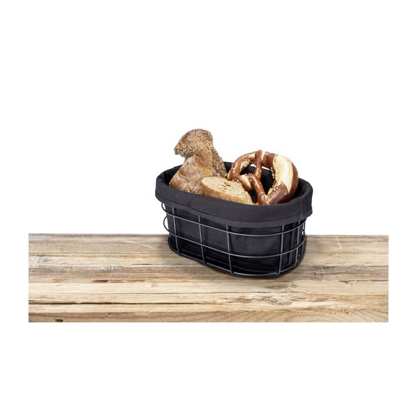 Suport cu inserție textilă pentru produse de patiserie Wenko Black Outdoor Kitchen Bela, negru-image-4