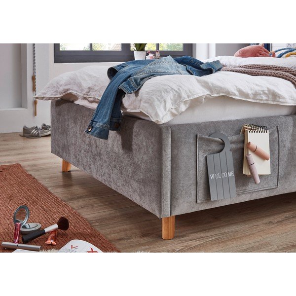 Pat pentru copii  gri fără somieră 140x200 cm Cosy – Meise Möbel-image-3