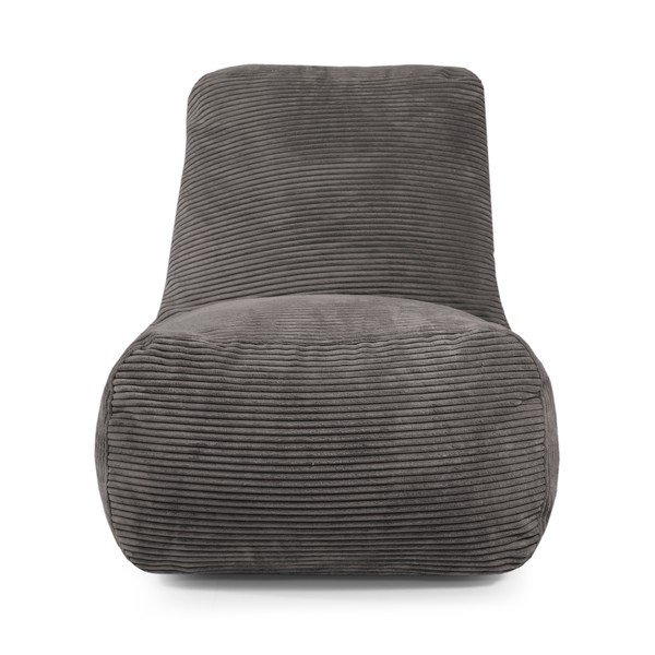 Fotoliu bean bag albastru cu tapițerie din catifea reiată Tube – SLOWDOWN-image-2