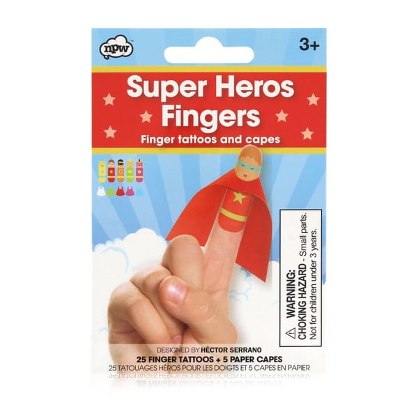 Set tatuaje pentru degete npw™ Superhero