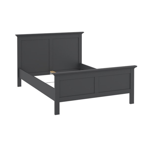 Pat matrimonial gri 140x200 cm Paris – Tvilum