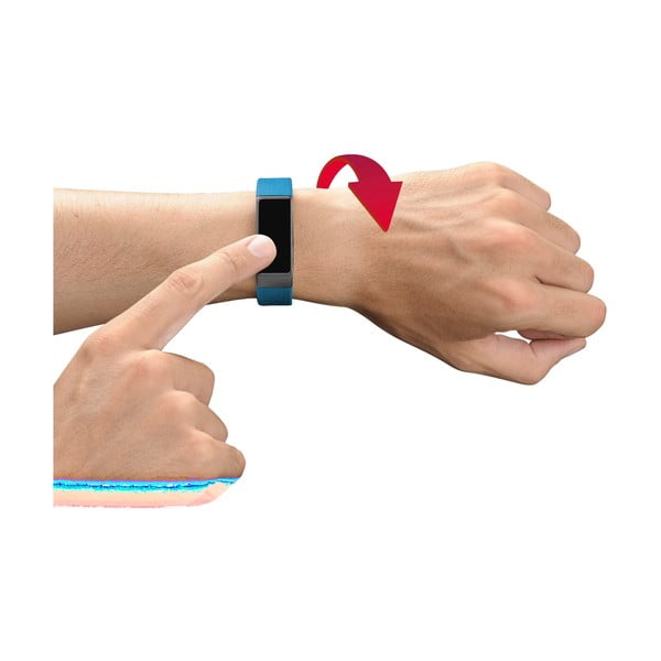 Brățară fitness cu touchscreen si bluetooth CellularLine EASYFIT TOUCH, negru-albastru-image-2