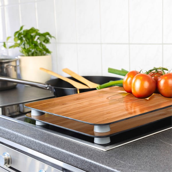 Set 2 protecții din sticlă pentru aragaz Wenko Lunch, 52 x 30 cm-image-1