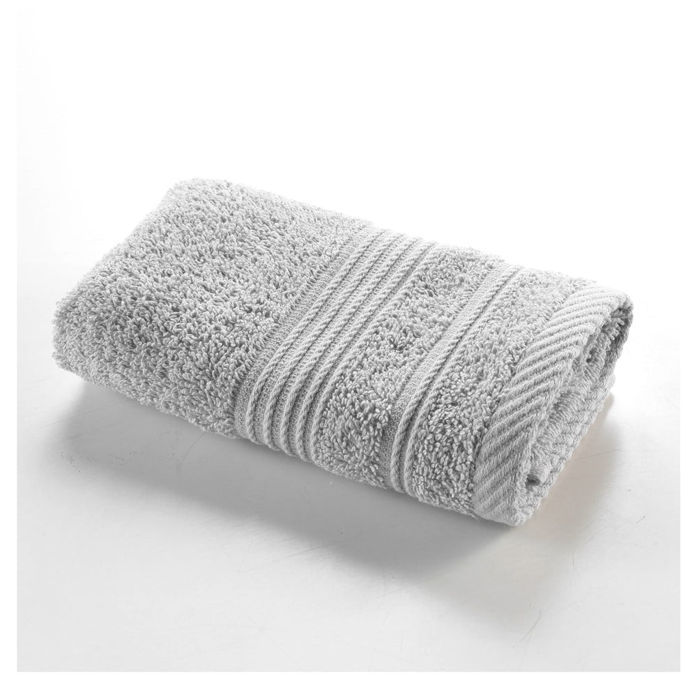 Prosop gri deschis din bumbac din frotir 30x50 cm Tendresse – douceur d\'intérieur