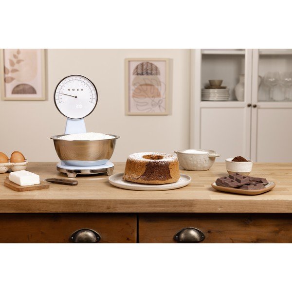 Cântar de bucătărie albastru deschis din plastic digital – SMEG-image-1