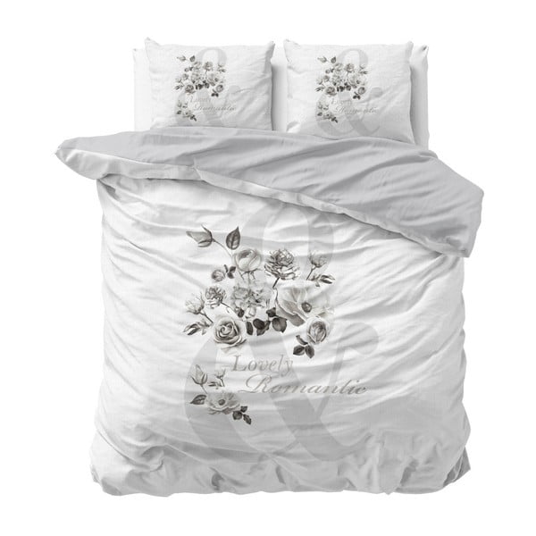 Lenjerie de pat din bumbac Sleeptime Lovely, 200 x 220 cm