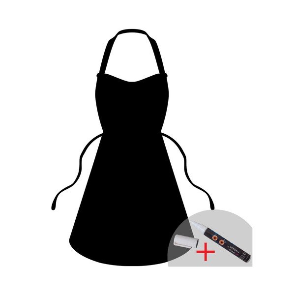 Set autocolant tip tăbliță de scris și marker Ambience Apron-image-2