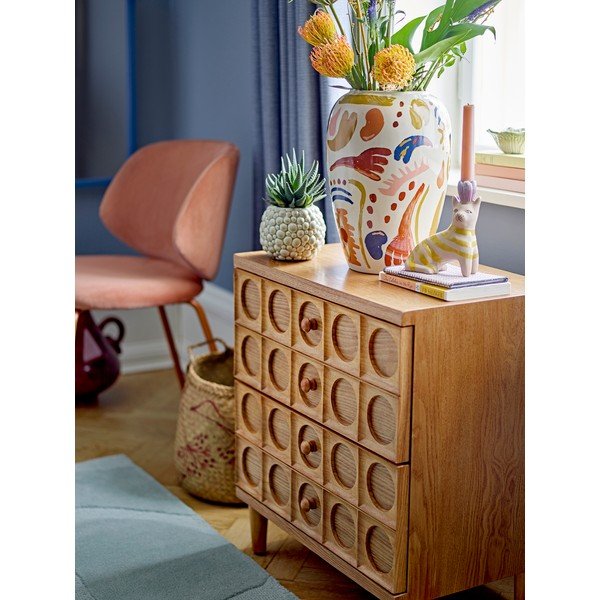 Comodă în culoare naturală cu aspect de lemn de brad 56x61x35 cm Vester – Bloomingville-image-1