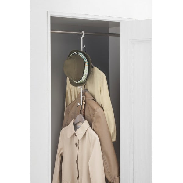 Organizator dressing pentru agățat genți Yamazaki Tower, alb-image-1