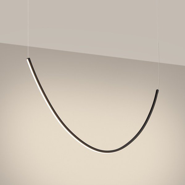 Lustră neagră LED din aluminiu ALVAR – Thoro-image-1