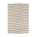 Covor alb/gri reversibil/țesut manual din lână 160x230 cm Vika – Hanse Home