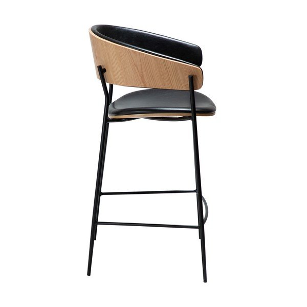 Scaun de bar negru (înălțime șezut 63,5 cm) Crib – DAN-FORM Denmark-image-2