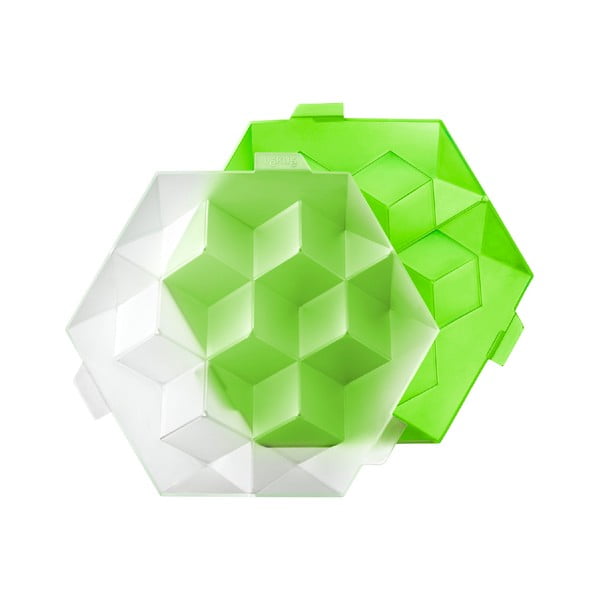 Formă din silicon pentru gheață Lékué Giant Ice Cube, verde