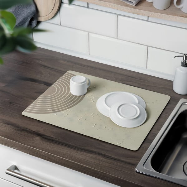 Scurgător de vase bej din cauciuc 50x40 cm Dima – Wenko-image-1