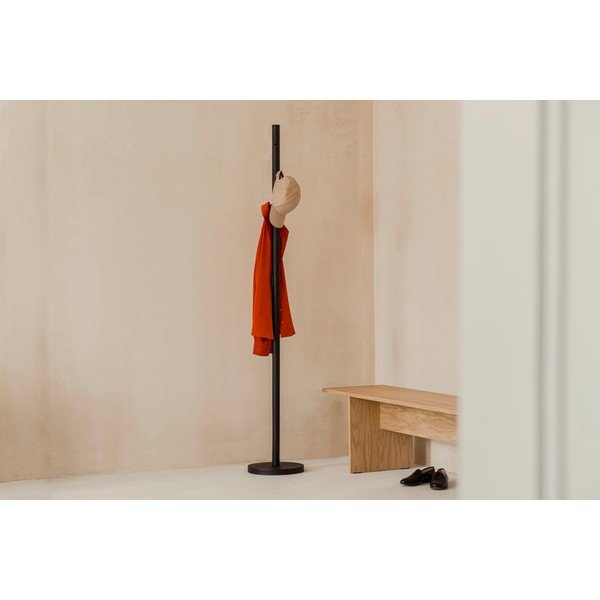 Cuier negru din metal ø 25x183 cm Yuko – noo.ma-image-2