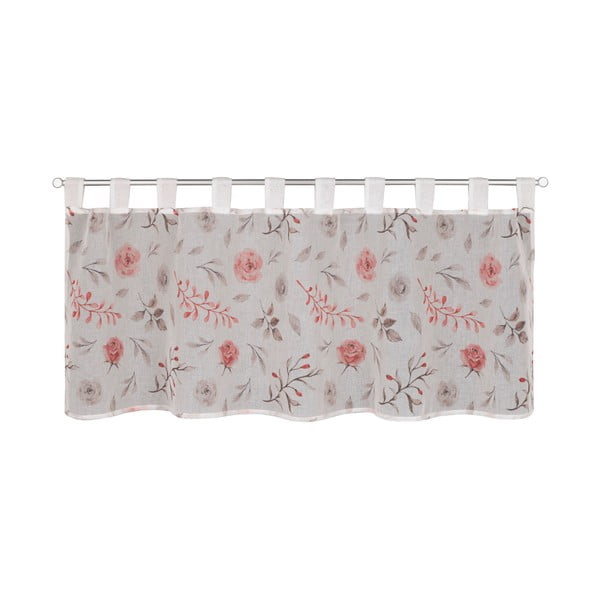 Perdea albă-roz 135x45 cm Rose – Sehlbach