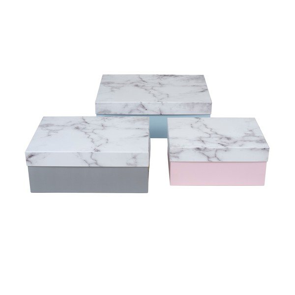 Set 3 cutii de depozitare Stckholm Marble-image-2