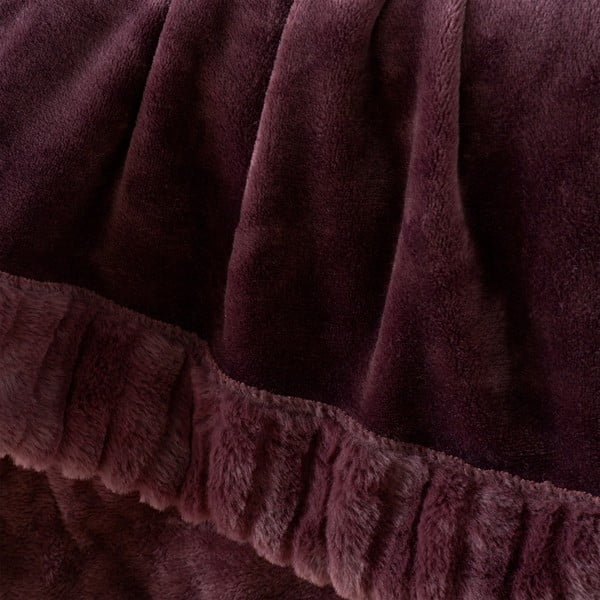 Pătură violetă din micropluș/cocolino 150x200 cm Velvet and Faux Fur – Catherine Lansfield-image-2