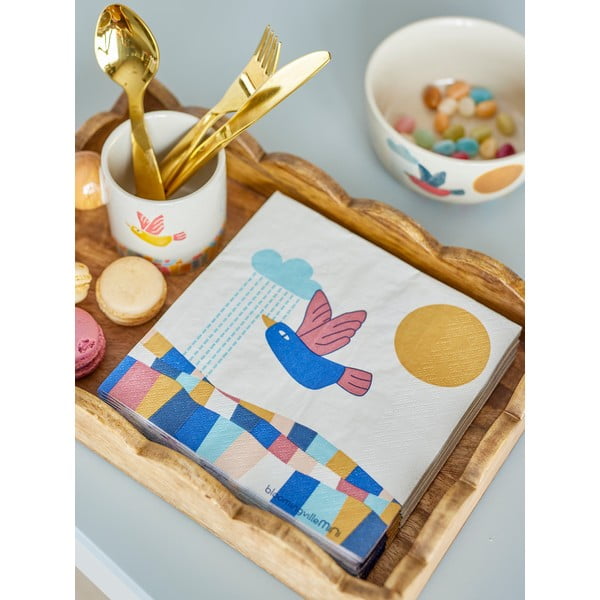 Șervețele 20 buc. din hârtie 33x33 cm Colorine – Bloomingville Mini-image-3