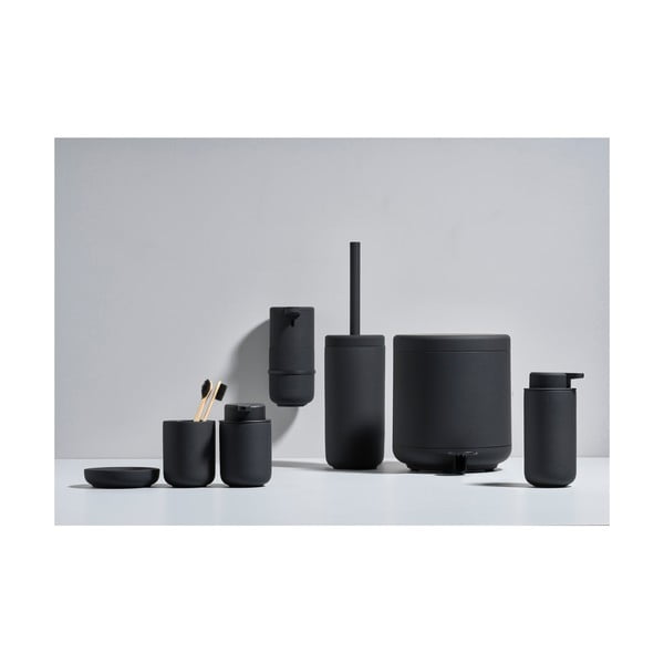 Dozator de săpun lichid negru de perete din gresie ceramică 450 ml Ume – Zone-image-3