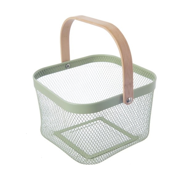 Coș de depozitare din sârmă din metal 24,5x24,5x30 cm Greenish – Orion-image-4