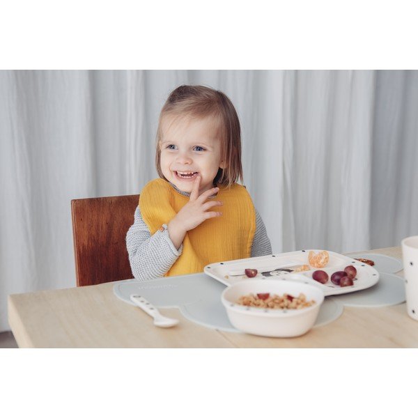 Bavețică din muselină Kindsgut Oslo, galben muștar-image-1