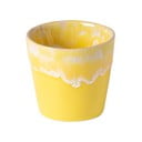 Ceașcă pentru espresso din gresie ceramică Costa Nova, 90 ml, galben - alb
