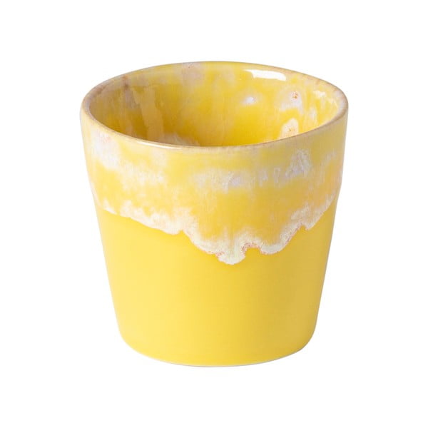 Ceașcă pentru espresso din gresie ceramică Costa Nova, 90 ml, galben - alb