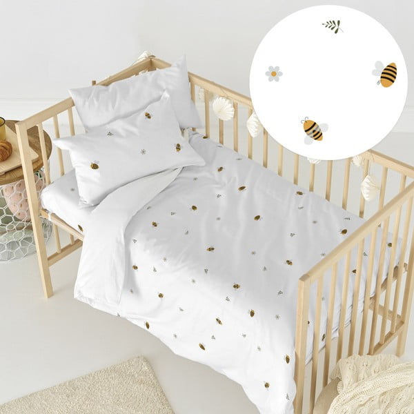 Lenjerie de pat pentru copii din bumbac pentru pătuț 100x120 cm Honey – Happy Friday